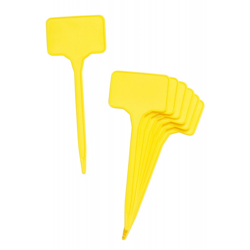 Yellow plant labels 12cm 7 pieces Plant Sow Grow • Tuinzaden.eu
