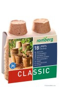 Round cellulose pots 8cm - 18 pcs Romberg