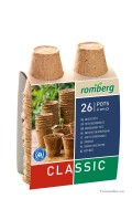 Round cellulose pots 6cm - 26 pcs Romberg