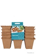 Biodegradable pots 4x4cm 6 strips - SOGO
