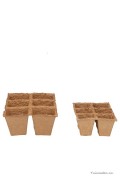 Biodegradable pots 4x4cm 6 strips - SOGO