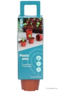Plastic 6cm pots 30 pieces - SOGO