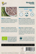 Lapwing dwarf green beans Borlotto Rosso organic seeds