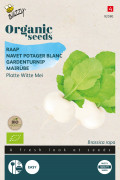 Platte Witte Mei Raap - Biologische zaden