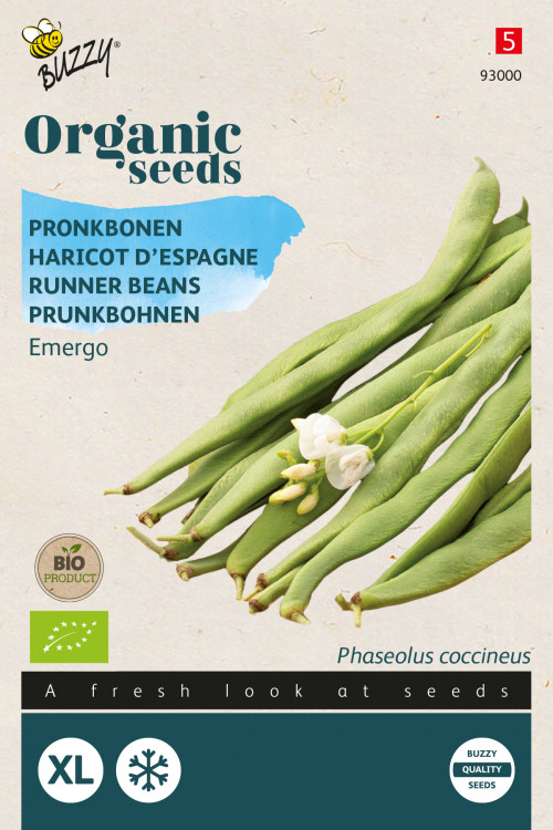 Emergo Runner beans Organic seeds