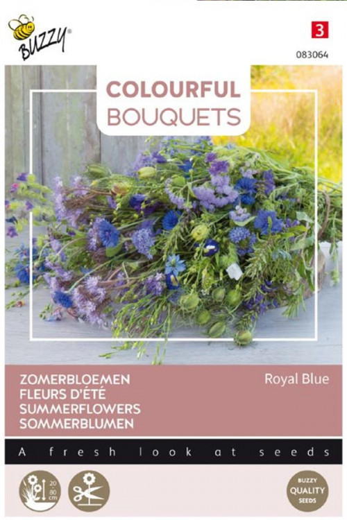 Colourful Bouquets - Royal Blue Zomerbloemen zaden