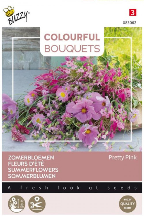 Colourful Bouquets - Pretty Pink Zomerbloemen zaden