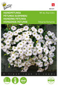 White Ramblin Pendula Petunia seeds