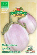 Tonda Bianca Sfumata di Rosa Eggplant organic seeds