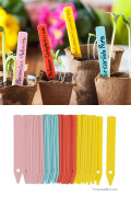 Colourful plant labels 4 inch 40 pieces