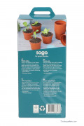 Plastic 9cm pots 18 pieces - SOGO