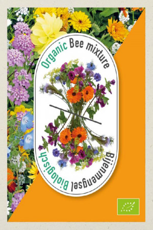 Mini Promo Organic Bee flowers seedbag
