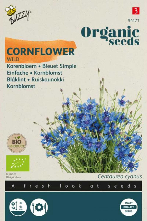 Wild Cornflower Centaurea Organic seeds