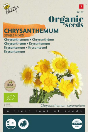 Enkelbloemige Chrysanthemum Biologische zaden