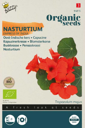 Empress of India Nasturtium Organic Seeds