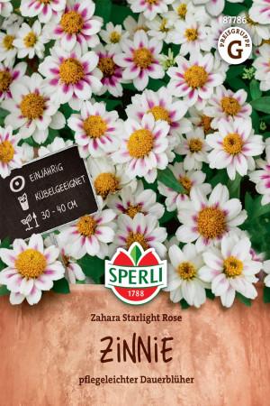 Zahara Starlight Rose Zinnia seeds