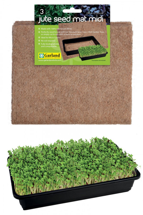Jute Seed Mat Medium - set of 3