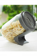 Sprout growing pot with sieve lid and stand
