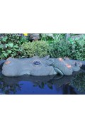 Nijlpaard met Jong 33cm - Drijvend Vijverfiguur