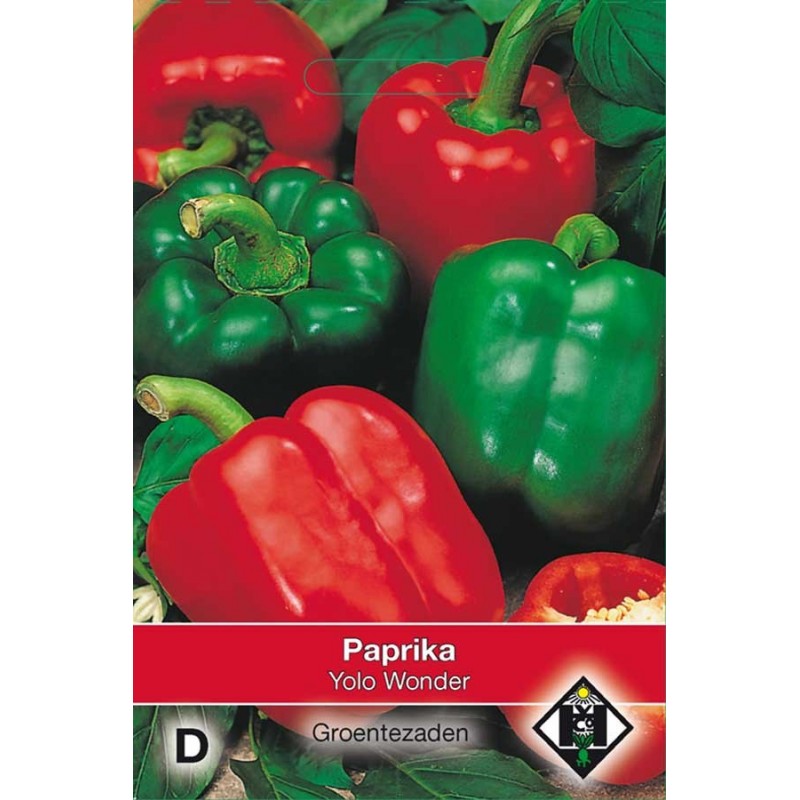 Yolo Wonder Sweet Pepper Vegetable seeds • Tuinzaden.eu