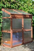 Sweet Basil wooden patio greenhouse