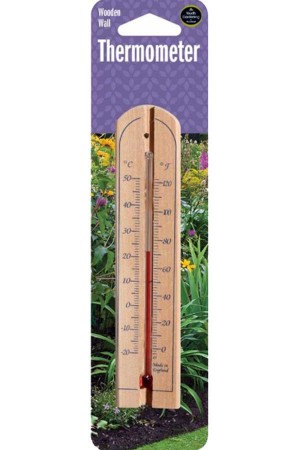 Measuring Equipment Wall Wooden Thermometer