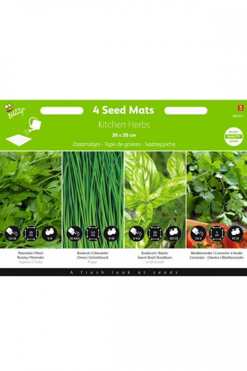 Kitchen Herbs Seedmat 4 x 20x20cm