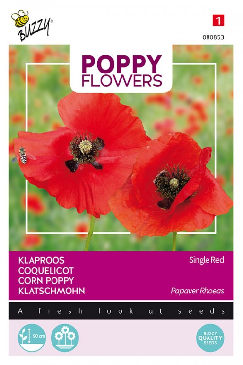 Red Corn Poppy - Papaver rhoeas seeds