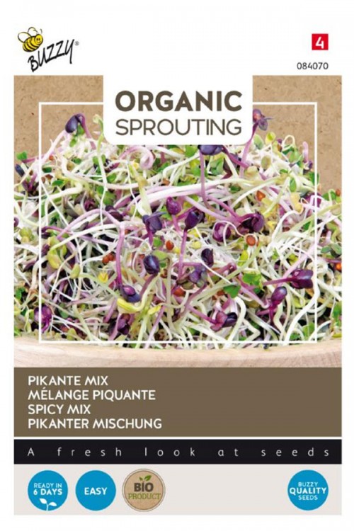 Pikante Mix - Organic Sprouting biologische zaden
