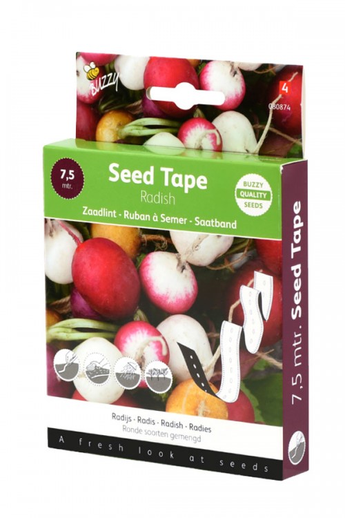 Radish mix - Fun garden Seed Tape