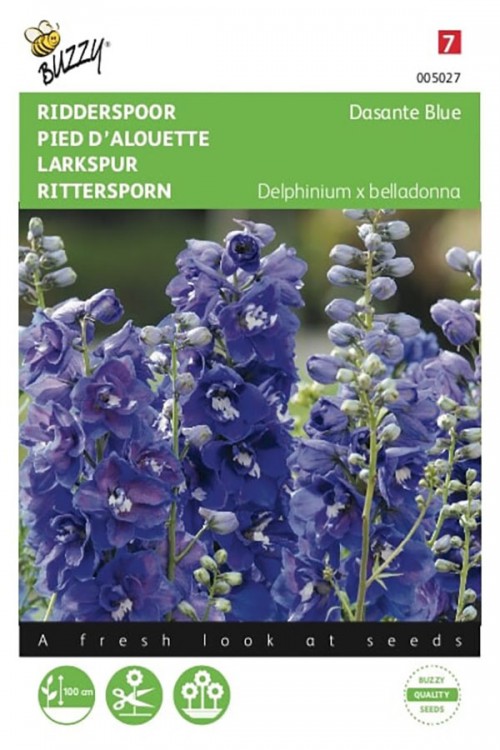 Dasante Blue Delphinium - Larkspur seeds