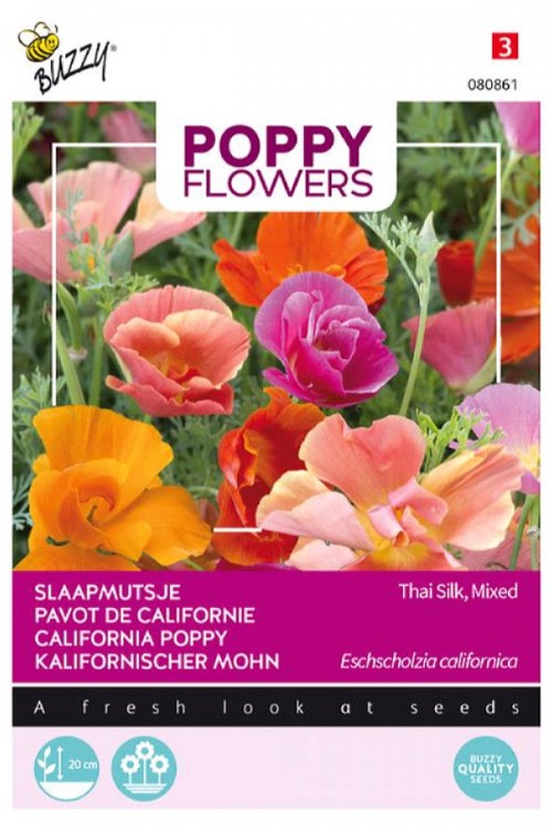 Thai Silk California Poppy Eschscholzia seeds