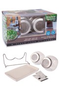 Kitchen Sprouts Duo - set sprouting jar grow pot