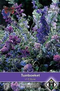 Plukmengsel blauwe bloemen zaden - Tuinboeket