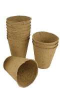 Round fiber pots 8cm - 12 pcs Grow It