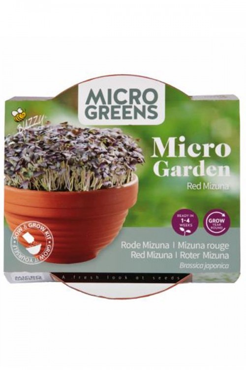 Red Mizuna Micro Garden - Microgreens Grow Kit